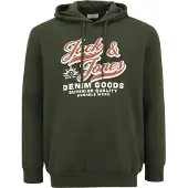 Jack&Jones PLUS Plus Size Logo Hættetrøje