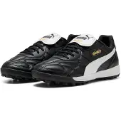 Puma KING TOP TT Football Boots Unisex, Shoes, Black/White/Gold, 46