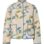 Pieces Overgangsjakke 'PCRikke' beige / royalblå / grøn / lyserød