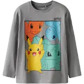 TWO SOON Shirts 'Pokémon' lyseblå / gul / grå / jade