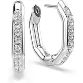 Swarovski Ørering 'Dextera' sølv / transparent