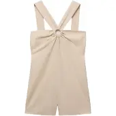 Mango Jumpsuit 'SUPER' beige