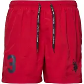 U.S. POLO ASSN. Badeshorts 'UMALEXANDER' marin / rød