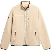 Superdry Superdrytil mænd. M2014140A Outdoor Fleece Full Zip Fleece beige (XL), Casual, Genanvendt polister, Bæredygtig