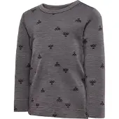 Hummel Bluse - HmlMini - Uld - Charcoal Grey - - 1 år (80) - Bluse