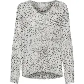 Kaffe Bluse 'Debra' oliven / sort / hvid