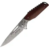 ELK RIDGE Linerlock Damascus