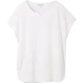 Tom Tailor Fabric Mix T-shirt Med Korte ærmer