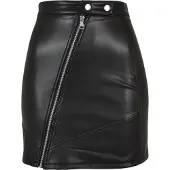 Urban Classics Synthetic Leather Biker Kort Nederdel