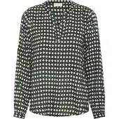 Kaffe Bluse 'KA Sary Tilly' natblå / grøn / hvid