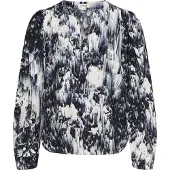 Soaked in luxury Bluse 'Jazzlyn' blå / navy / hvid