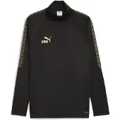 Puma Træningstrøje KINGtouch 1/4 Lynlås - Sort/Guld, størrelse Small