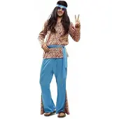 My Other Me Fun Company Psykedelisk Hippie-kostume