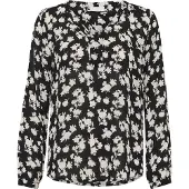 Kaffe Bluse 'KAAmber' sort / hvid