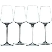 Nachtmann Vinova Collection White Win Glass Set p? 4 lange stamvinbriller Tulipanformet kop lavet af klart krystalglas 12,8-ooter opvaskemaskine