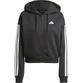Adidas Essentials 3 Stripes French Terry Sweatshirt Med Lynlås