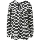 HEINE Bluse sort / hvid