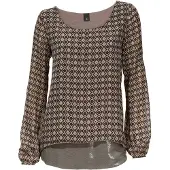 HEINE Bluse brun / sort