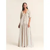 St MRLO Kjole 'Florence' beige / sort / hvid