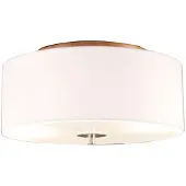QAZQA Landlig loftslampe hvid 30 cm 2-lys - Drum