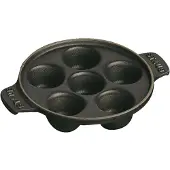 Staub snegletallerken støbejern Ø14 cm Sort