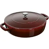 Staub Chistera sauterpande støbejern Ø24 cm Grenadine rød