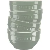 Staub ST2 serviravimo rinkinys, 4 dubenėliai, 14 cm, eukalipto spalvos