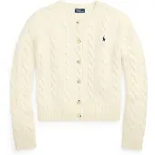 Ralph Lauren Polo Ralph Laurentil kvinder. 211972104002 Beige cardigan i uld og cashmere (M), Casual, Bomuld, Klassisk