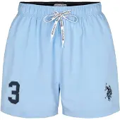 U.S. POLO ASSN. Badeshorts 'UMALEXANDER' blå / sort
