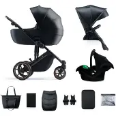 Kinderkraft universalus vežimėlis 3in1 PRIME 2 3IN1 MINK PRO VENEZIAN Juodas, KSPRIM02BLK300I