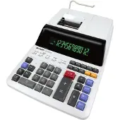 Sharp EL-2607LG, Desktop, Udskrivning, 12 cifre, Vekselstrøm/batteri, Sort, Hvid