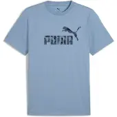 Puma Essentials Camo Tee Men, Clothing, Cool Blue, L