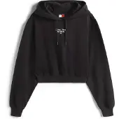 Tommy Hilfiger Sweatshirt 'ESSENTIAL' sort / hvid