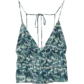 Pull&Bear Overdel cyanblå / dueblå / hvid