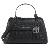 Armani Exchange Håndtaske 'LIZ PEBBLE' sort / sølv