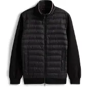 Tommy Hilfiger Overgangsjakke 'Mixed Texture Intechno Zip-thru' sort
