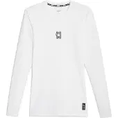 Puma Hoops Team Long Sleeve Basketball Tee Men, Clothing, White, 4XL