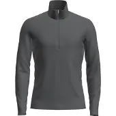 Icebreaker - Skiundertøj - M Merino 200 Oasis LS Half Zip Black til UnisexUld - Størrelse XXL - Sort