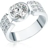 Rafaela Donata Ring sølv / transparent