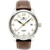 Zeppelin Herreur 76561 Graf Hvid/Læder Ø40 mm