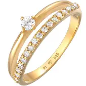 Elli Ring guld / transparent