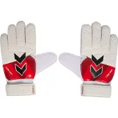 Hummel Målmandshandske Core Grip - Hvid/Rød/Sort, størrelse 6