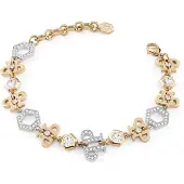 Philipp Plein Armbånd guld / sølv / transparent