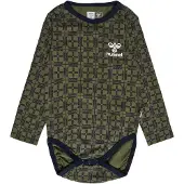 Hummel Sparkedragt/Body 'CHECK' navy / oliven / hvid