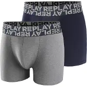 Replay Boksershorts marin / grå-meleret