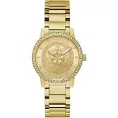 GUESS Analogt ur 'Petal' guld / transparent