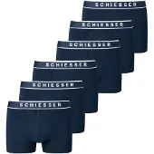 Schiesser Boksershorts mørkeblå / hvid