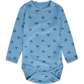 Hummel Body L/Æ - Uld - HmlBambo - Blue Shadow - - 68 - Body L/Æ