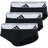 Adidas Underwear Slip 'Active Flex Cotton' sort / hvid