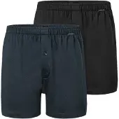 Schiesser Boksershorts 'Basic' marin / sort